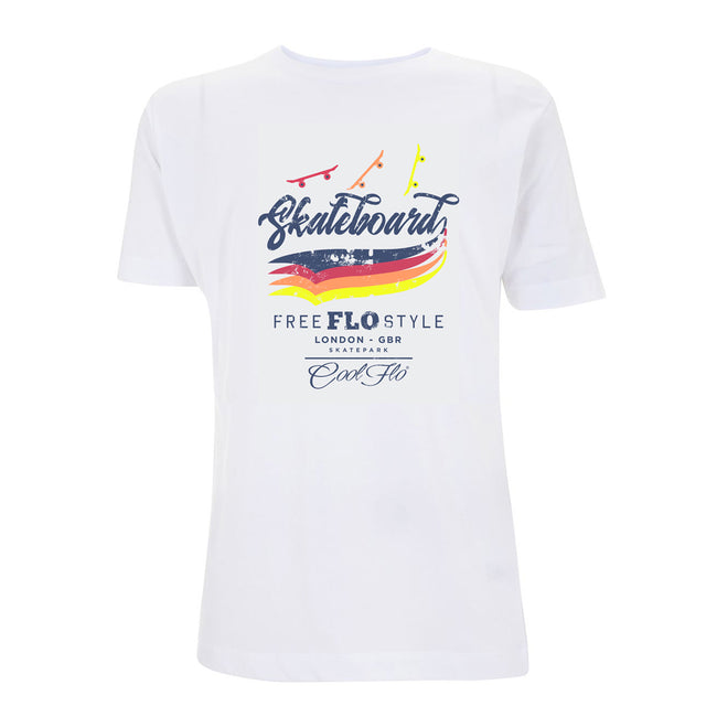 Free Flo Skateboards - Cool Flo white t-shirt