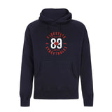 Cool Flo Navy Freestyle Champs Hoody with red and white text  