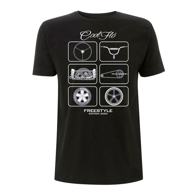 Cool Flo Freestyle T-shirt in Black