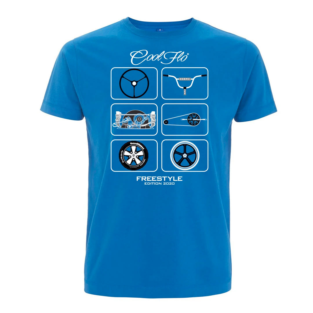 Cool Flo Freestyle T-shirt in Royal Blue