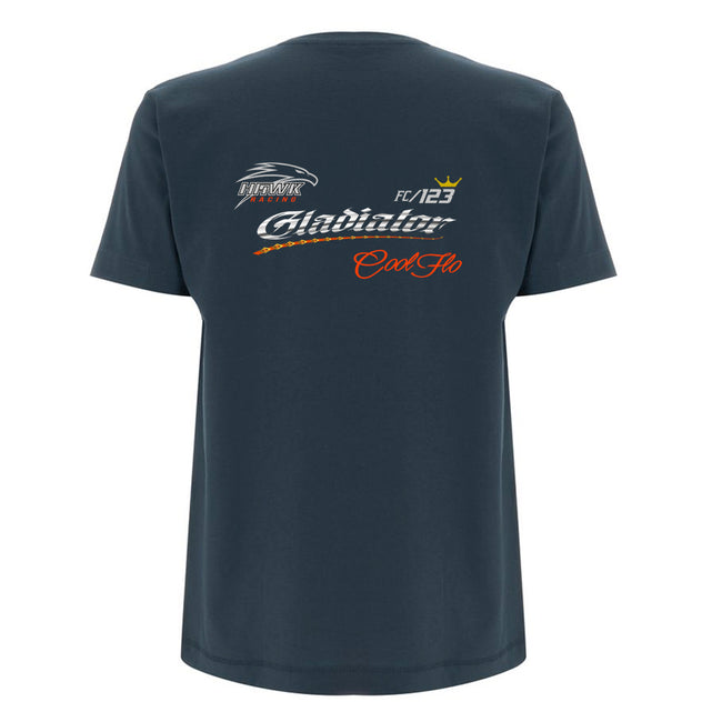Gladiator Cool Flo Back-Print Denim T-shirt