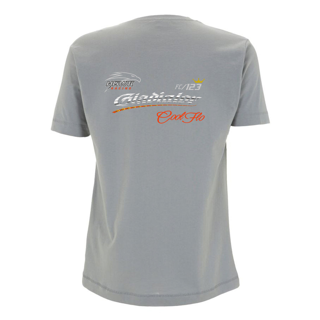 Gladiator Cool Flo back-print sport grey t-shirt.