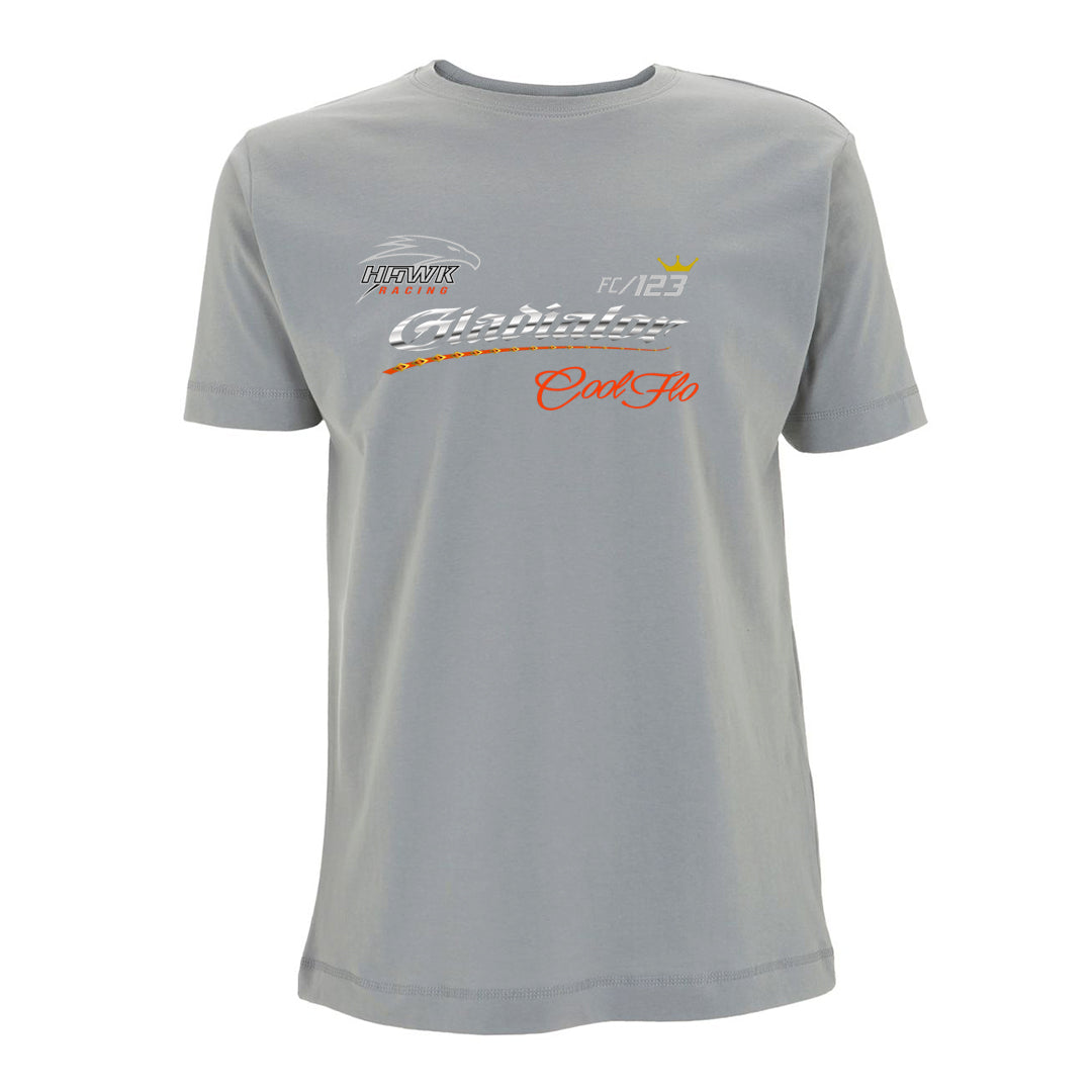 Gladiator Cool Flo sport grey front-print t-shirt