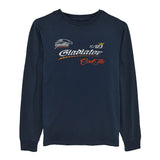 Gladiator Cool Flo navy long-sleeve tee - front