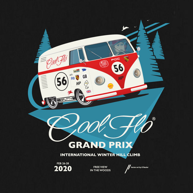 Grand Prix black hoody close-up