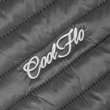 Cool Flo grey gilet - logo embroidery detail