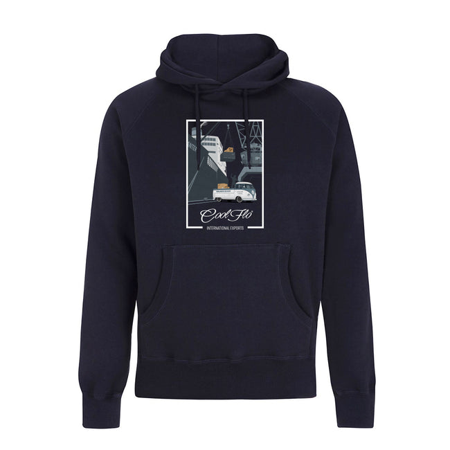 International Exports Navy Cool Flo Hoody - front