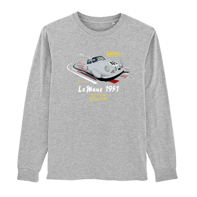 Cool Flo Le Mans Grey long-sleeve t-shirt - front