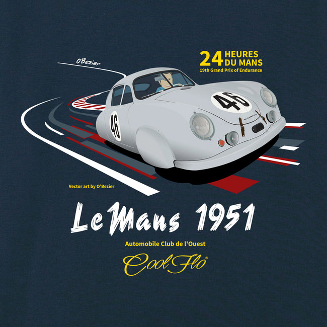 Cool Flo Le Mans Navy sweatshirt - close-up