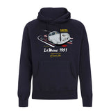 Cool Flo Le Mans Navy Hoody - front