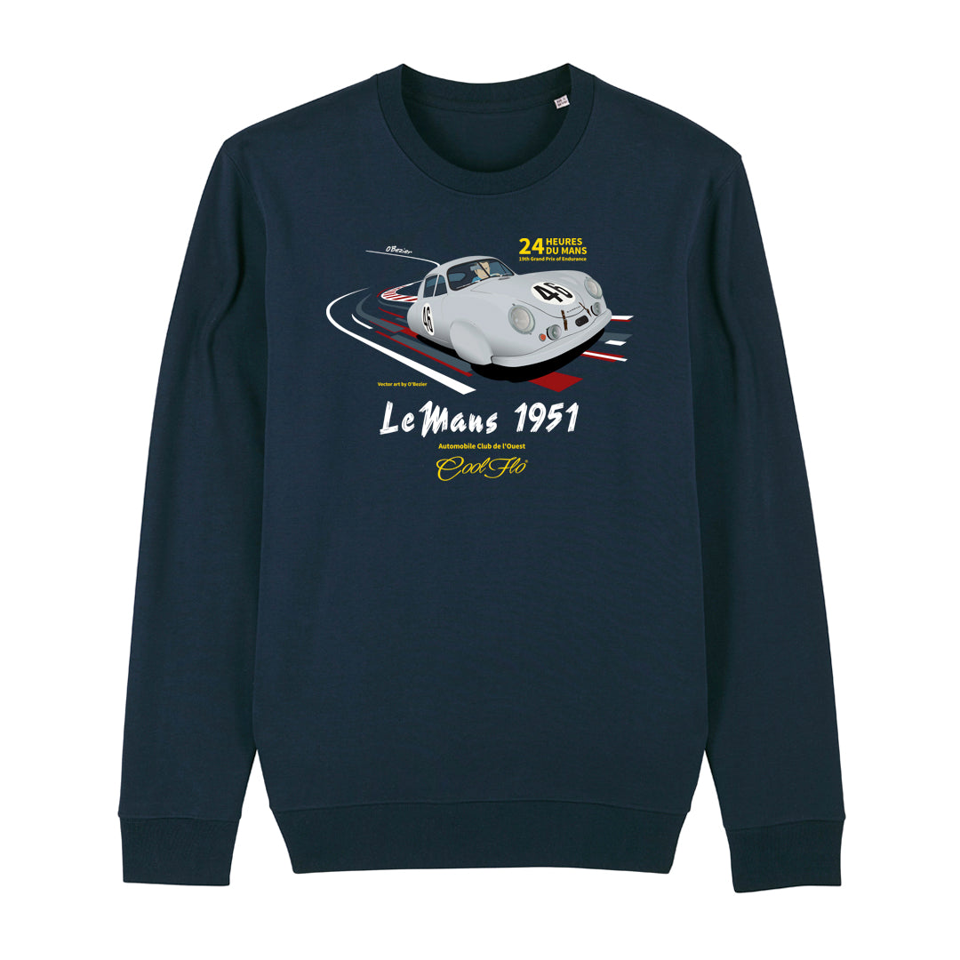 Cool Flo Le Mans Navy long-sleeve t-shirt - front