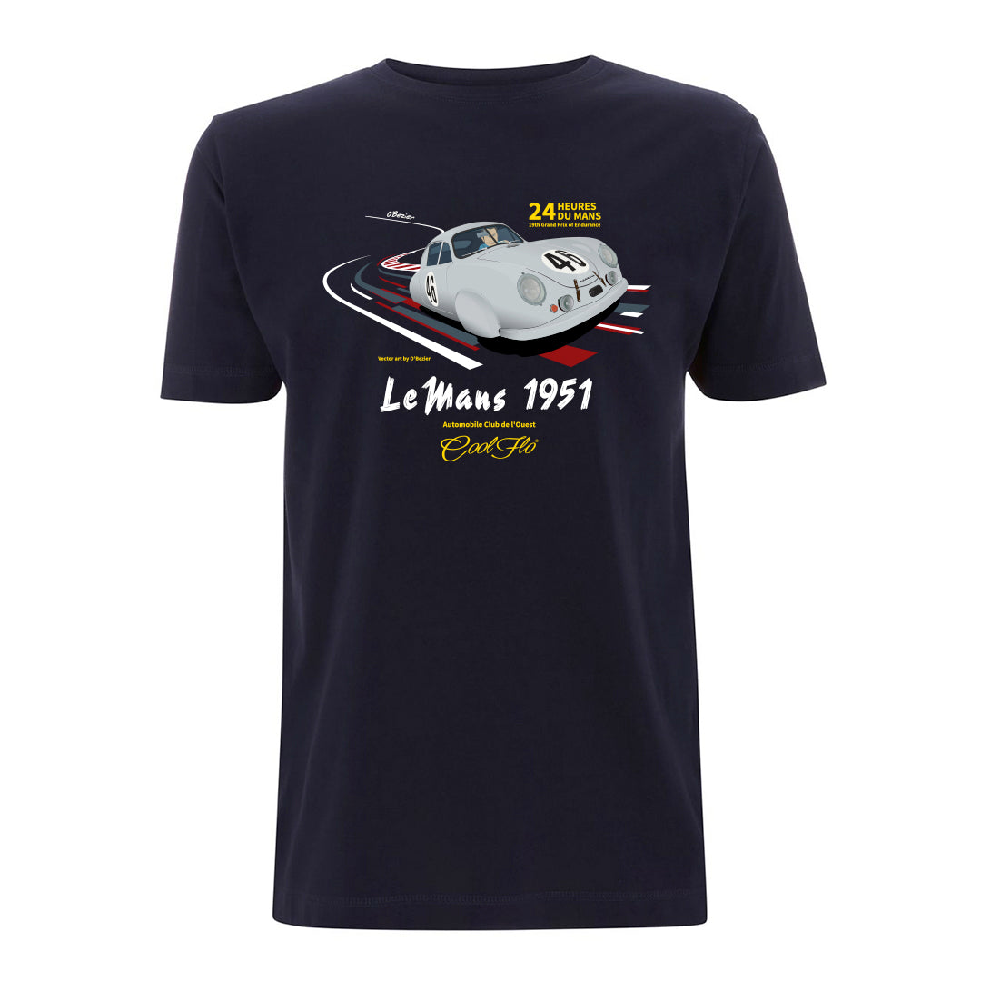 Le Mans navy blue t-shirt main image - Cool Flo