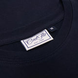 Cool Flo Navy T-shirt - neck label 