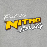 Nitro Bug Cool Flo Grey Pullover Hoody - close-up