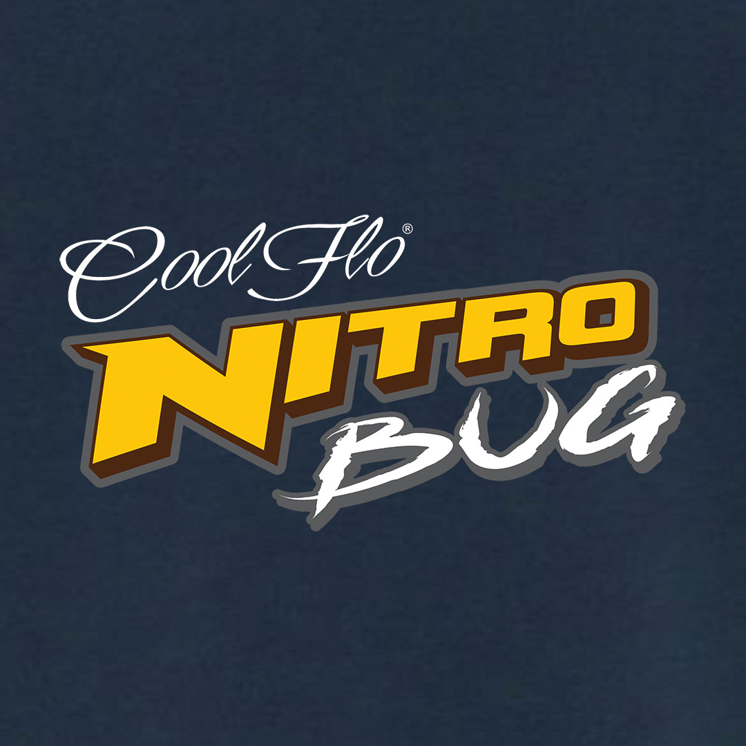 Nitro Bug Cool Flo Denim Blue t-shirt - close-up