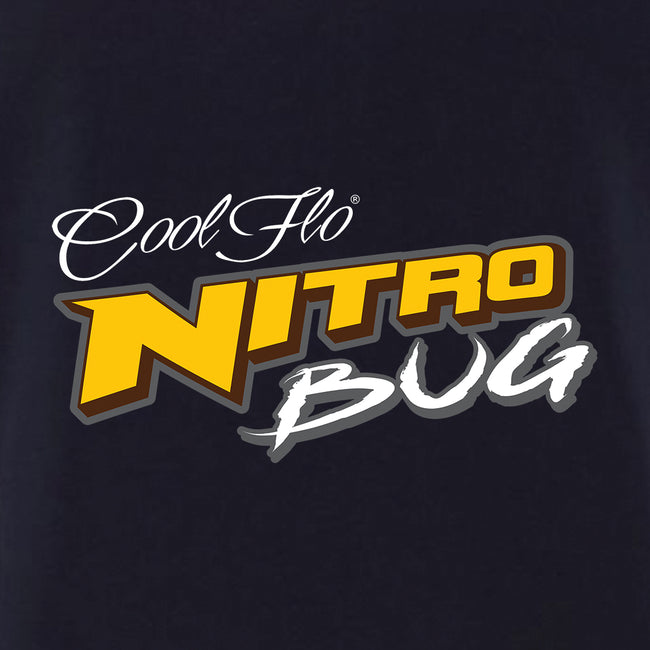 Nitro Bug Cool Flo Navy t-shirt - close-up
