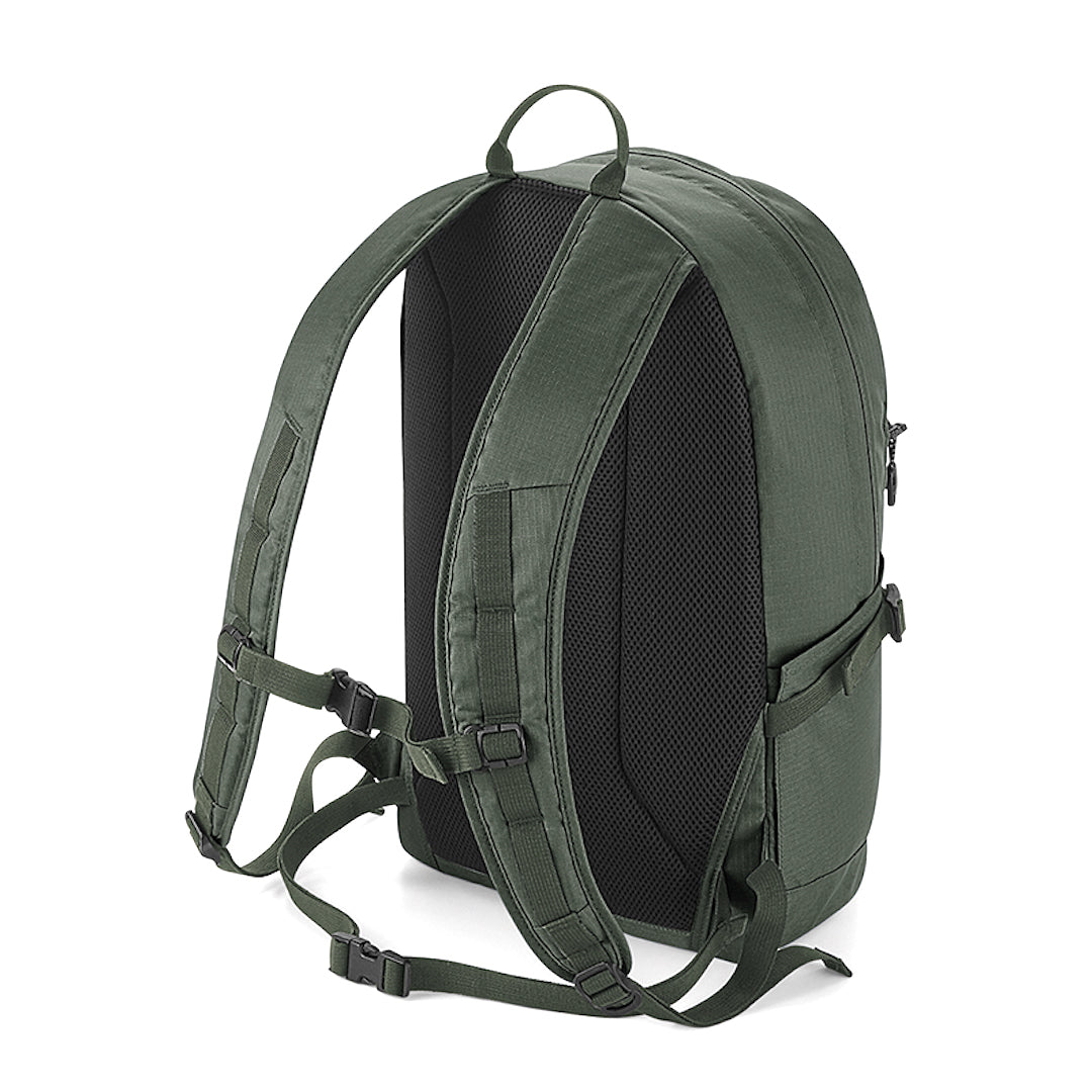 Cool Flo olive everyday backpack - picture of back