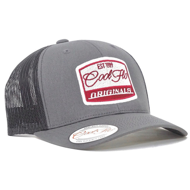 Cool Flo Originals Grey embroidered trucker cap