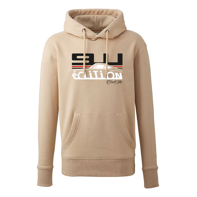 Cool Flo Porsche 911 sand hoody - GT Edition with black, white and red print. 