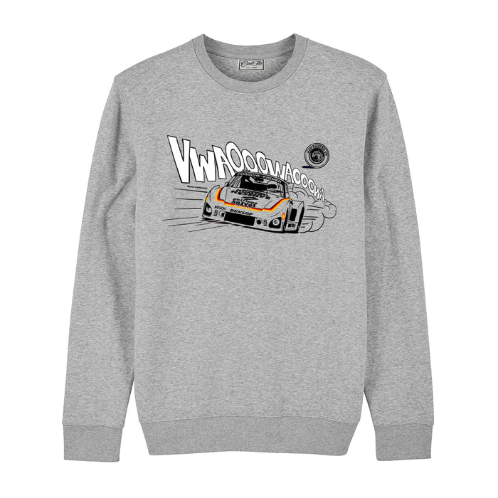 Gas Coffee - Heather Grey sweatshirt - front