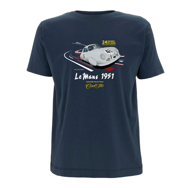 Le Mans Denim blue t-shirt main pic - Cool Flo