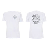 Outlaw Bug white t-shirt front and back - Cool Flo