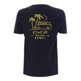 Outlaw Bus Navy t-shirt back - Cool Flo