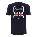 Threads & Treads Navy T-shirt - back - Cool Flo