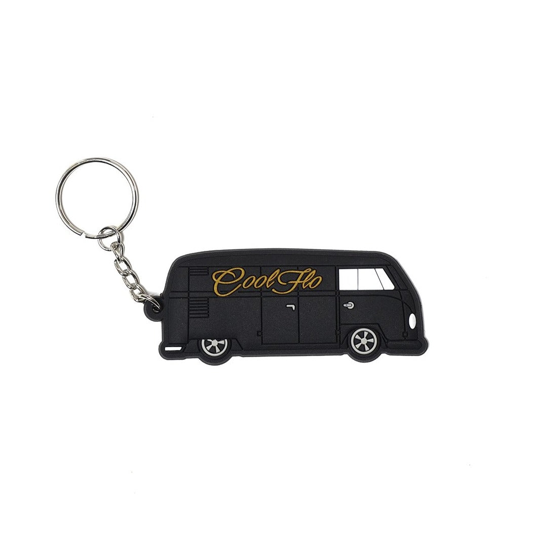 '54 Bus Keyring (black, gold and white) - Cool Flo