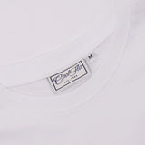 Aloha Outlaw White T-shirt neck label - Cool Flo