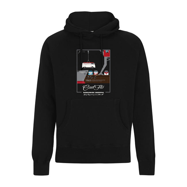 Worldwide Shipping Black Cool Flo Hoody - front