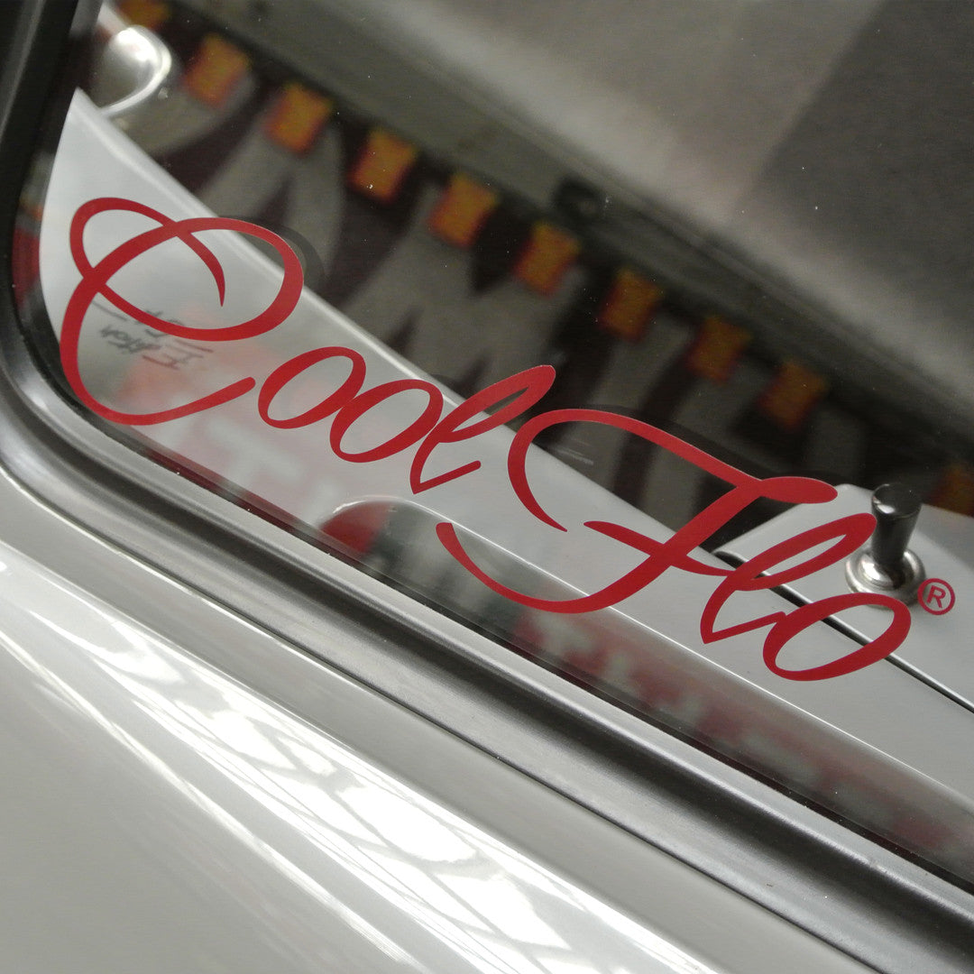 Medium 12" Script Decal - 54 Red - Cool Flo