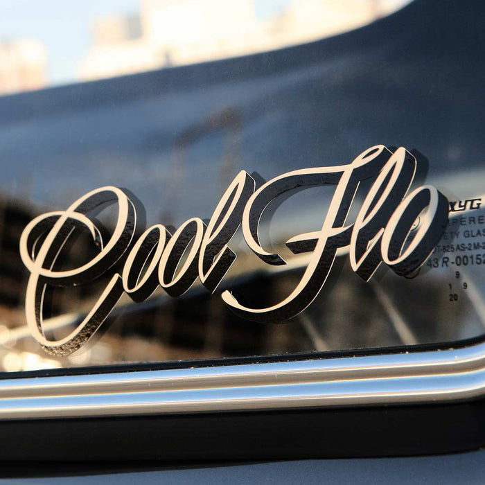 Small 8" Script Decal - Original - Cool Flo